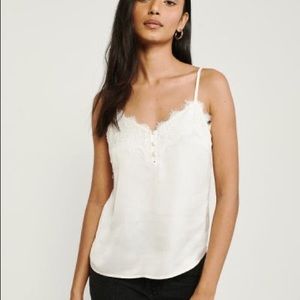 Abercrombie Lace Trim Tank